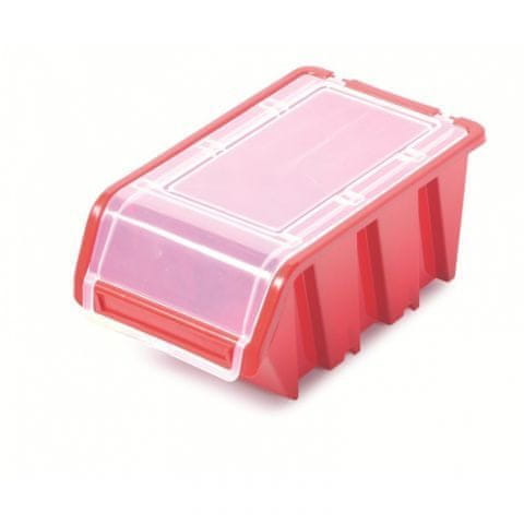 Kistenberg Plastový úložný box s vekom červený TRUCK PLUS KTR16F KISTENBERG